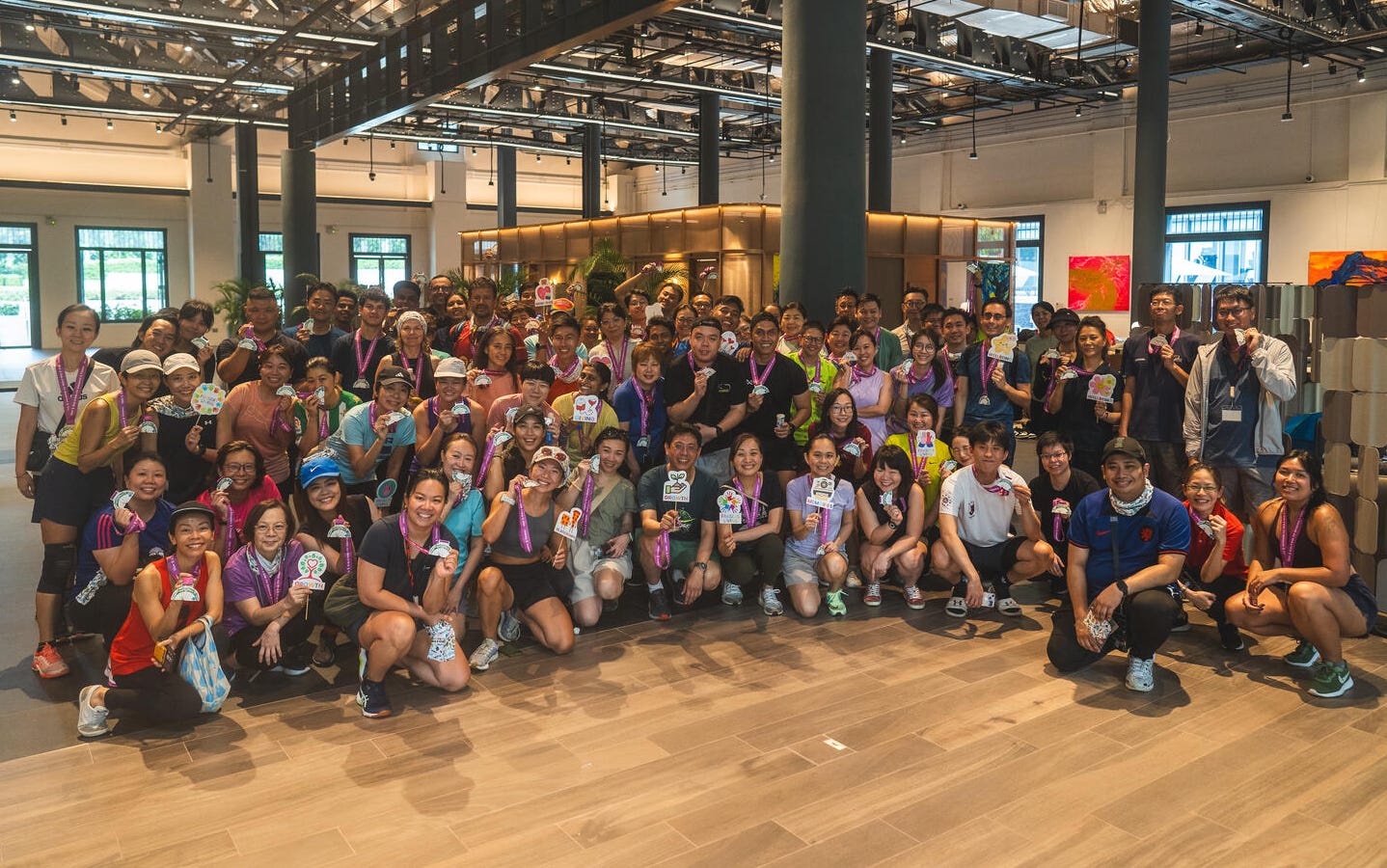 Frasers Hospitality staff after 10km walk for Ride & Ralk