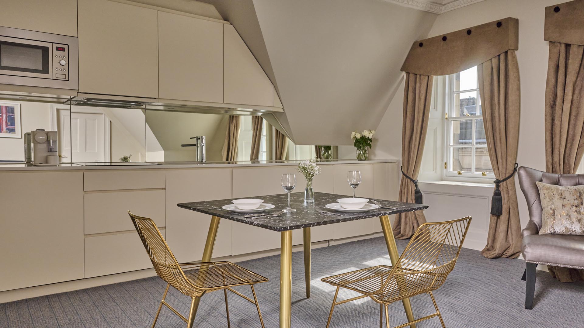 Facade of Fraser Suites Edinburgh serviced apartment in city centre
